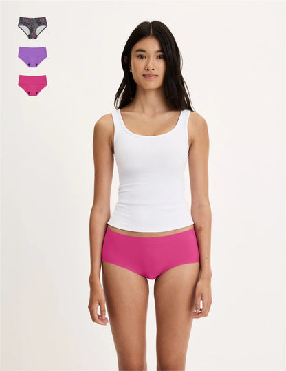 Teen Light Leakproof No-Show Boyshort 3-Pack