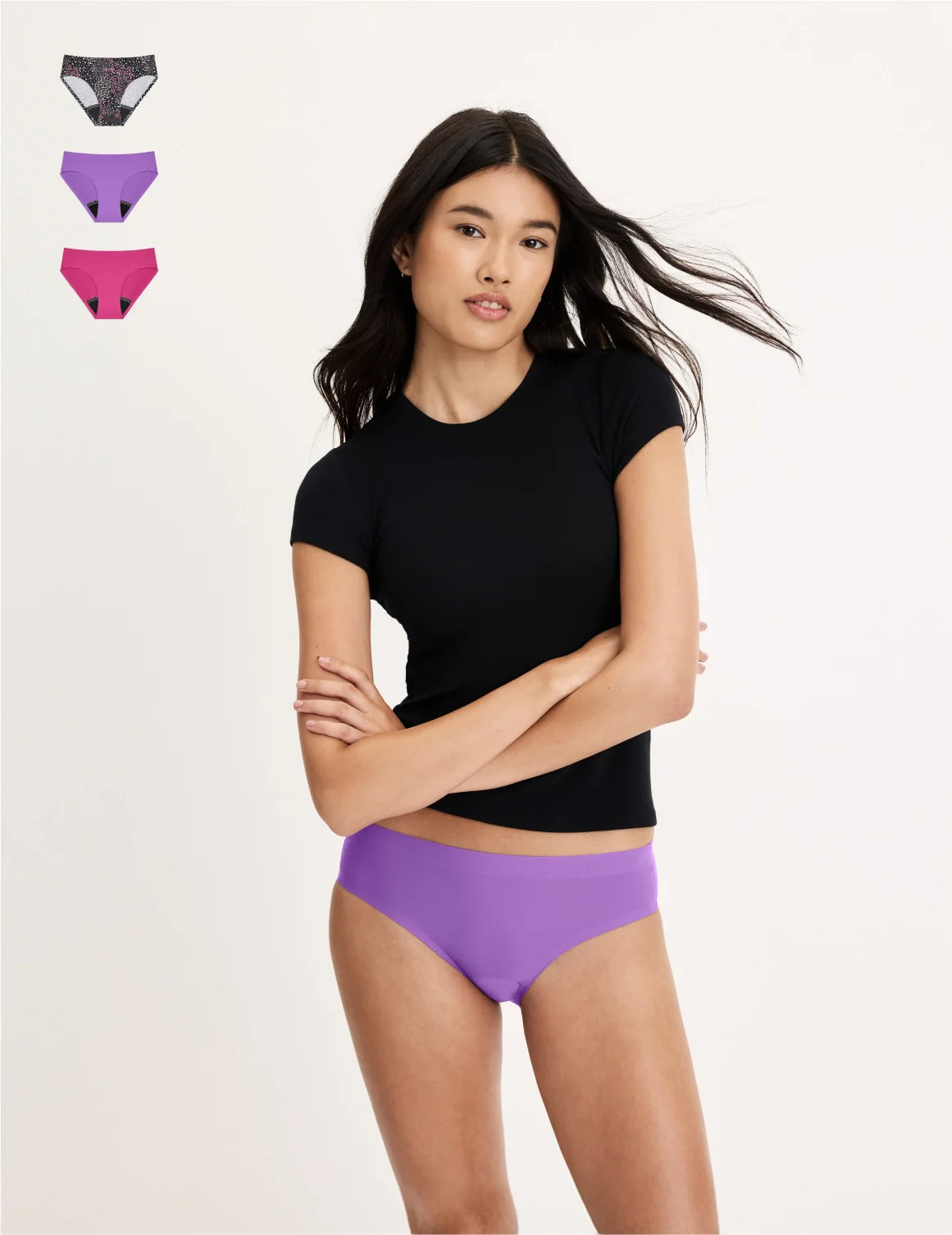 Teen Leakproof UltraThin No-Show Bikini 3-Pack
