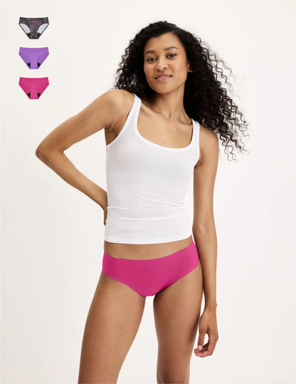 Teen Leakproof UltraThin No-Show Bikini 3-Pack