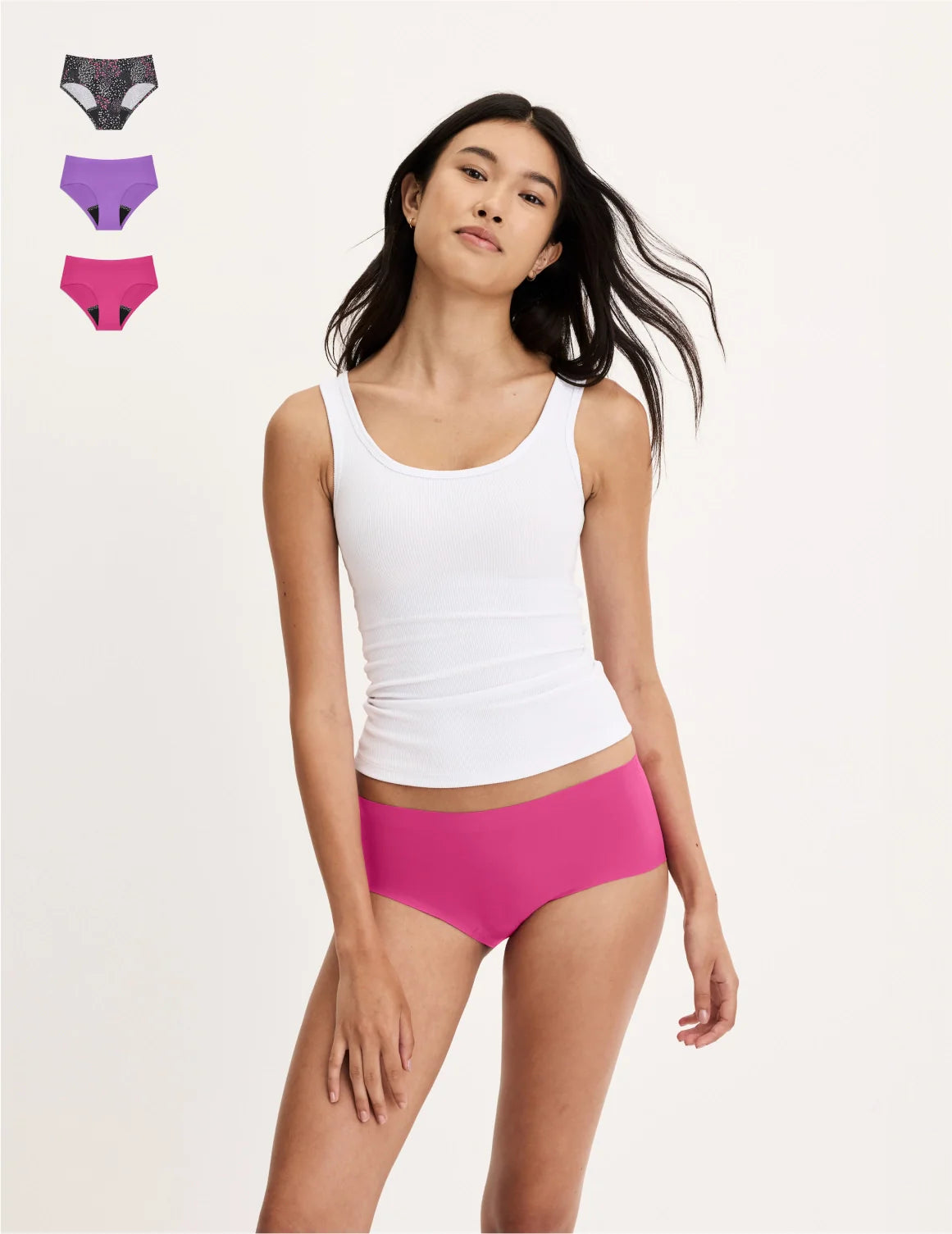 Teen Leakproof UltraThin No-Show Boyshort 3-Pack