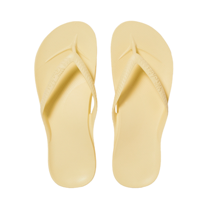 Archies Arch Support Flip Flops - Lemon