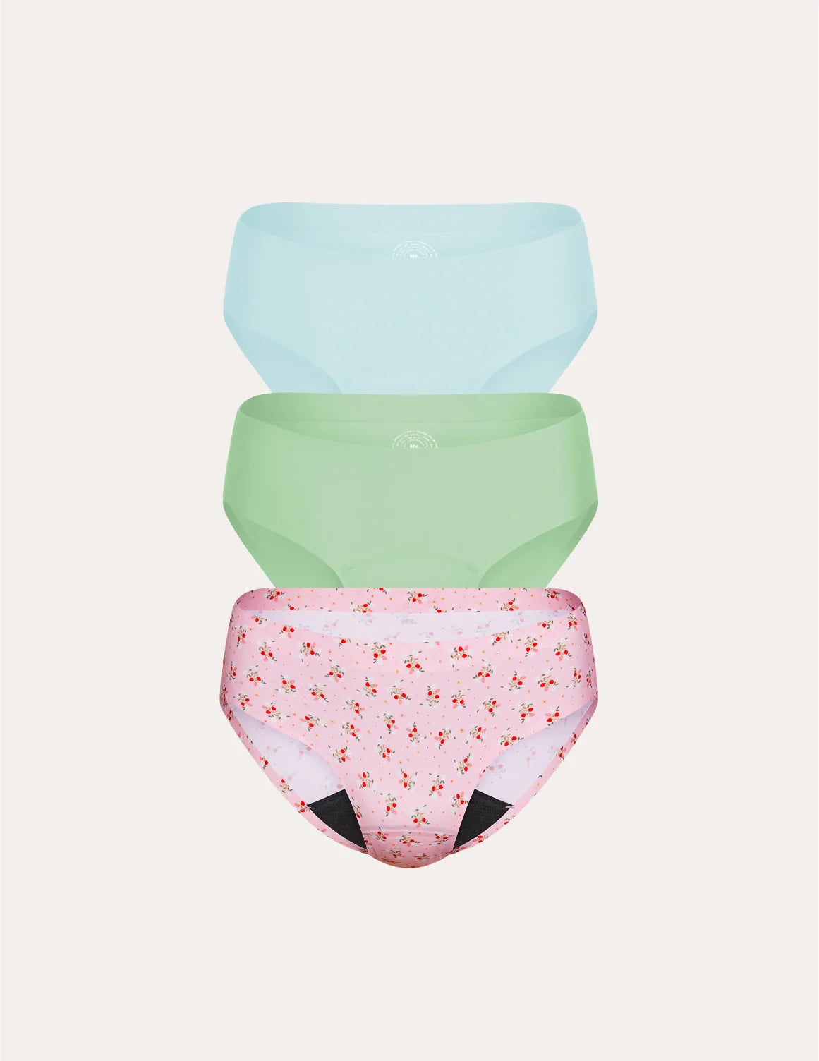Teen Light Leakproof No-Show Bikini 3-Pack - Last Call