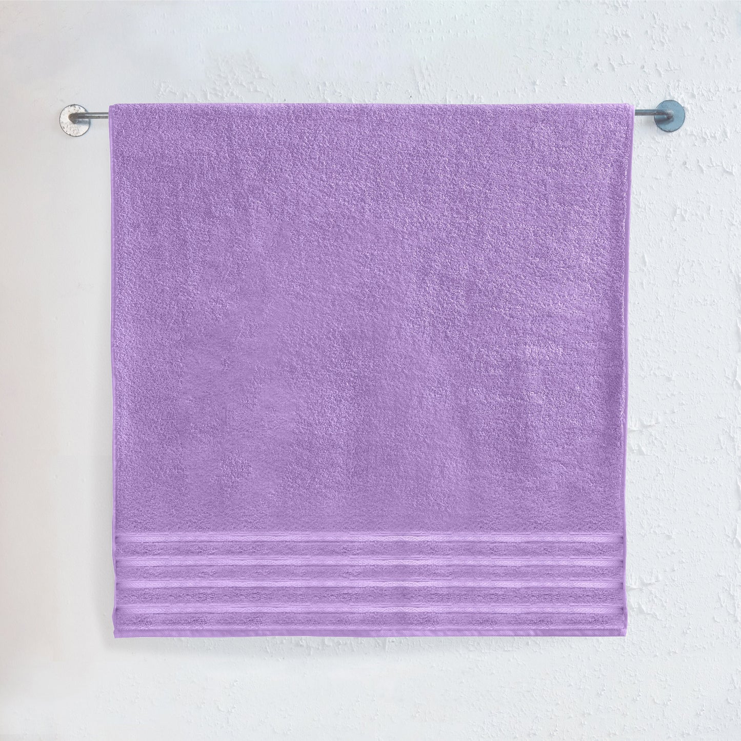 Elegant Comfort 1-Piece Premium Turkish Cotton 4 Lines Stripe Jumbo Towel, 35x 70 inch