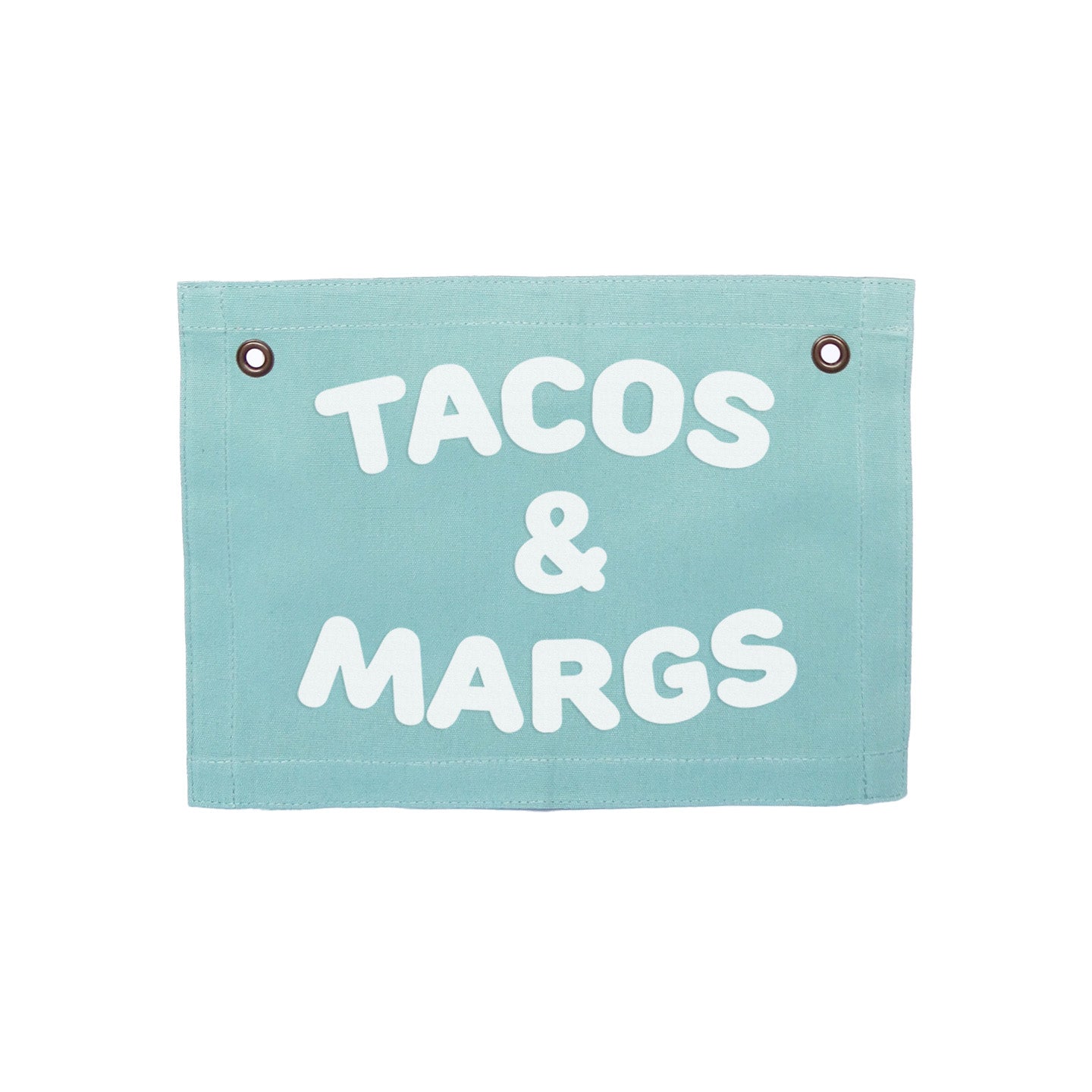 Frankie Jean Tacos & Margs Small Canvas Flag