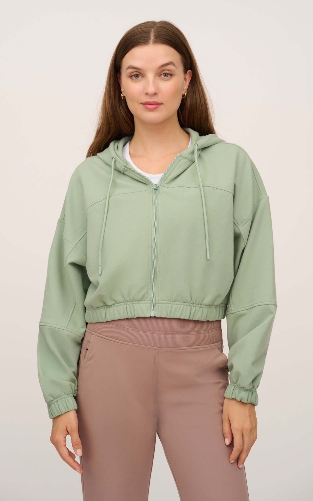 90 Degree by Reflex Cloud Plush Zip Front Hoodie