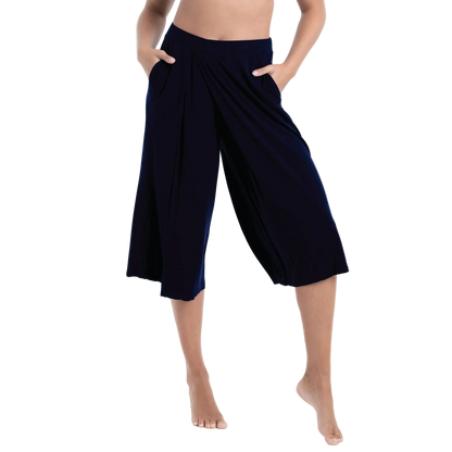 Anita Montilla Side Leg Crop Pants - Navy