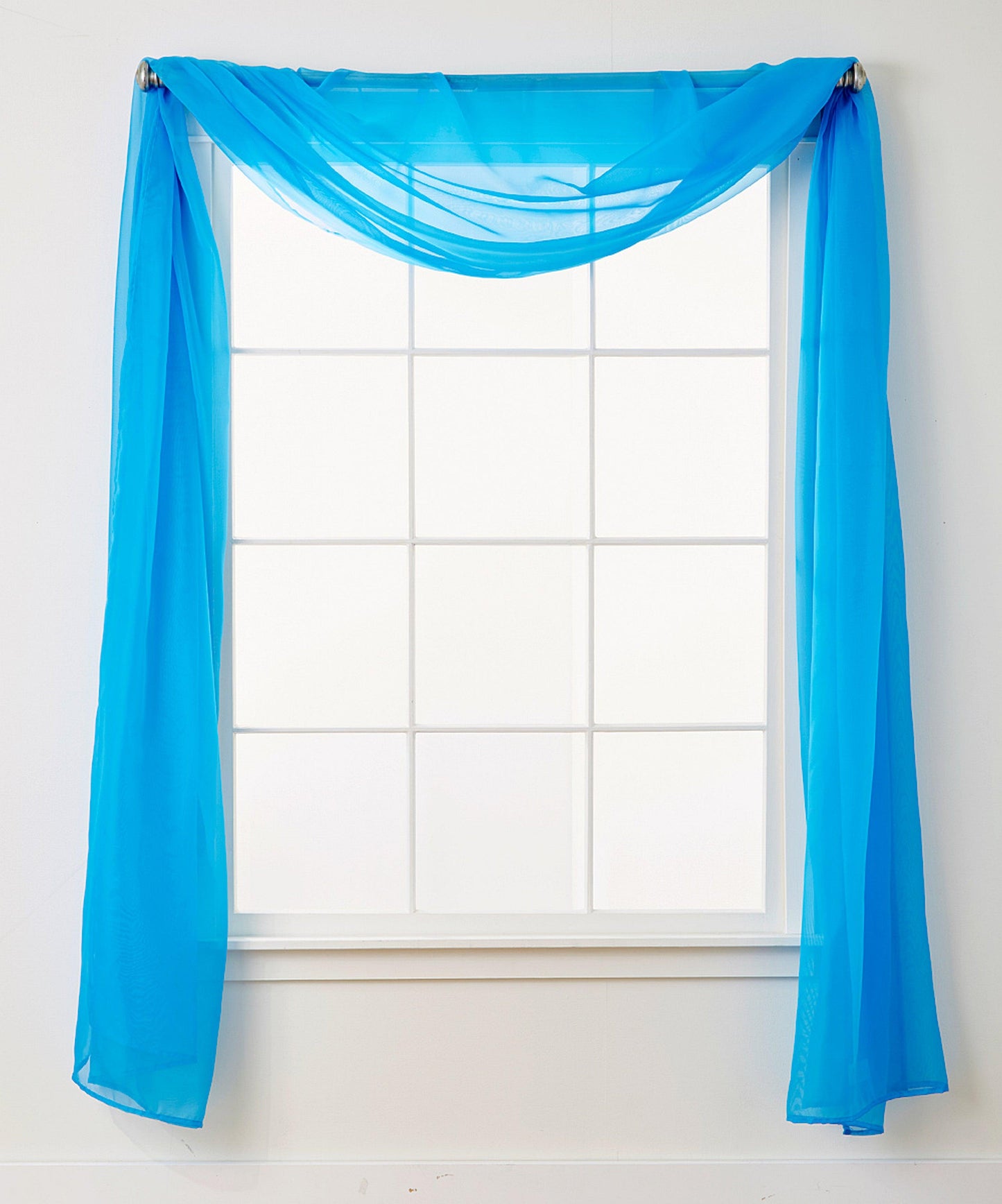 Elegant Comfort 1 Panel - Scarf Solid Sheer Curtain Panel - Rod Pocket - 60" Width X 216" Length