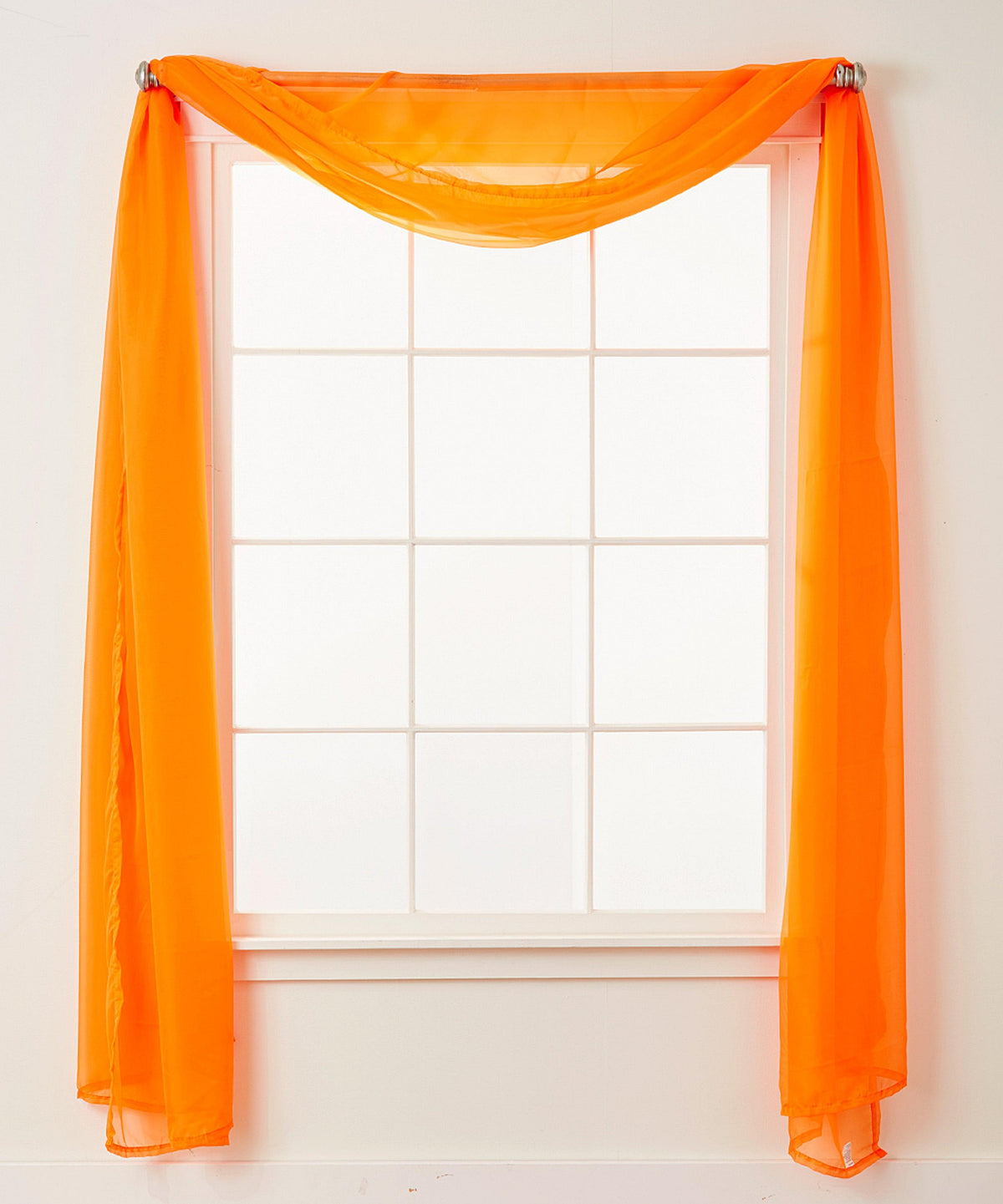 Elegant Comfort 1 Panel - Scarf Solid Sheer Curtain Panel - Rod Pocket - 60" Width X 216" Length