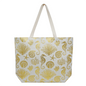 Coral Seahorse Print Canvas Tote Bag