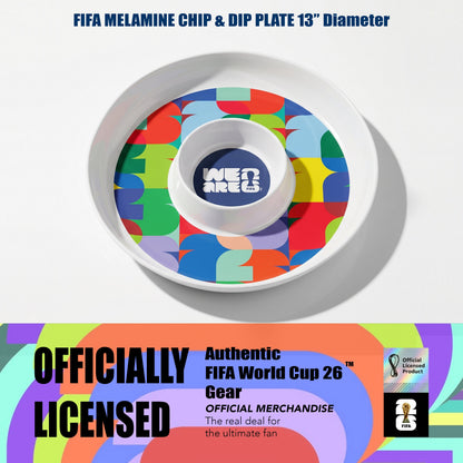 FIFA 26 Can Mex Us Melamine Chip & Dip 13"D