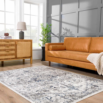 Buenaventura Cream & Navy Area Rug - Clearance