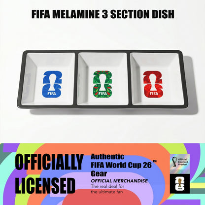 FIFA 2026 Melamine 3 Section Dish