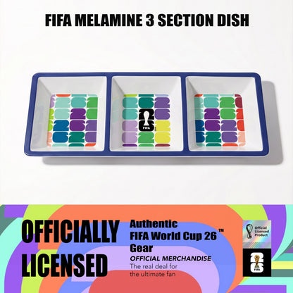 FIFA 2026 Melamine 3 Section Dish