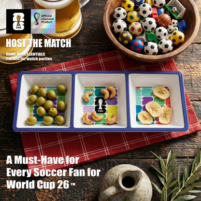 FIFA 2026 Melamine 3 Section Dish
