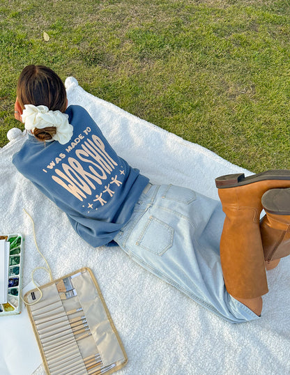 Elevated Faith Made to Worship Unisex Crewneck