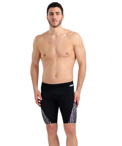 Arena Men's Marbled Jammer - Black Multi - FINAL SALE