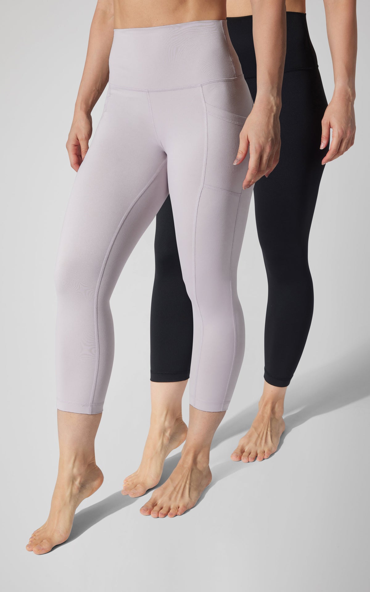 90 Degree by Reflex 2 PK Interlock Side Pocket and Everyday Capris