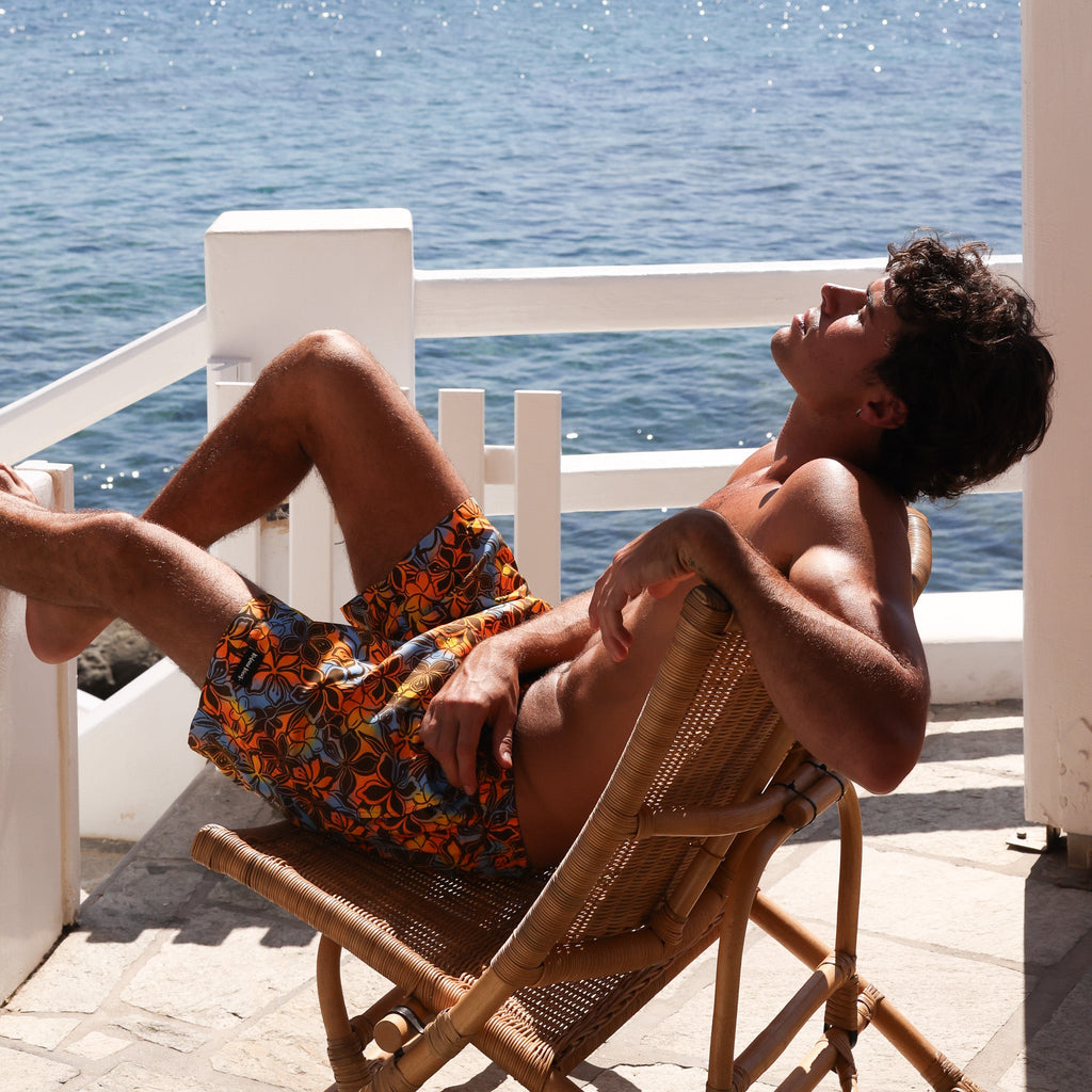 Kulani Kinis Men's Swim Trunks - Frangipani Fizz - FINAL SALE