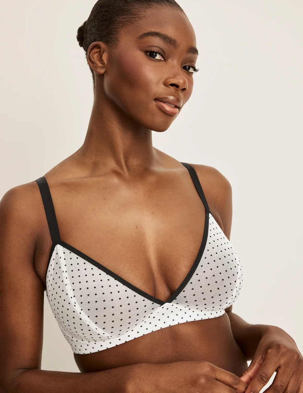 Mesh Deep V Bra