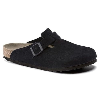 Birkenstock Boston Soft Footbed Suede Leather Clogs