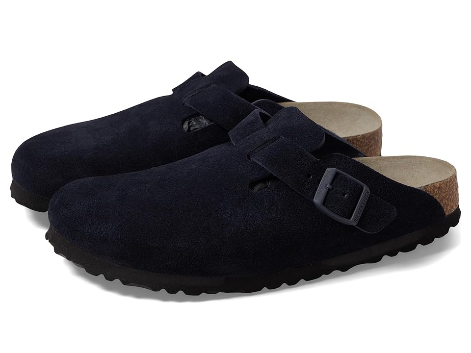 Birkenstock Boston Soft Footbed Suede Leather Clogs