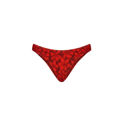 Kulani Kinis Minimal Full Coverage Bikini Bottom - Sassy Sangria