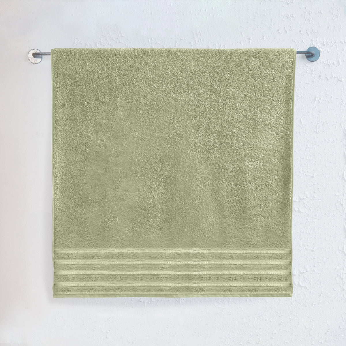 Elegant Comfort 1-Piece Premium Turkish Cotton 4 Lines Stripe Jumbo Towel, 35x 70 inch