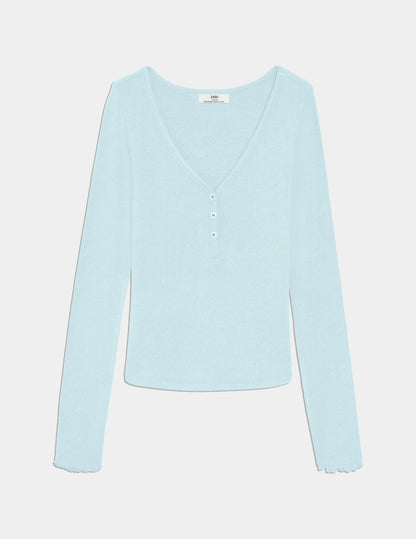 Modal Rib Long Sleeve Henley