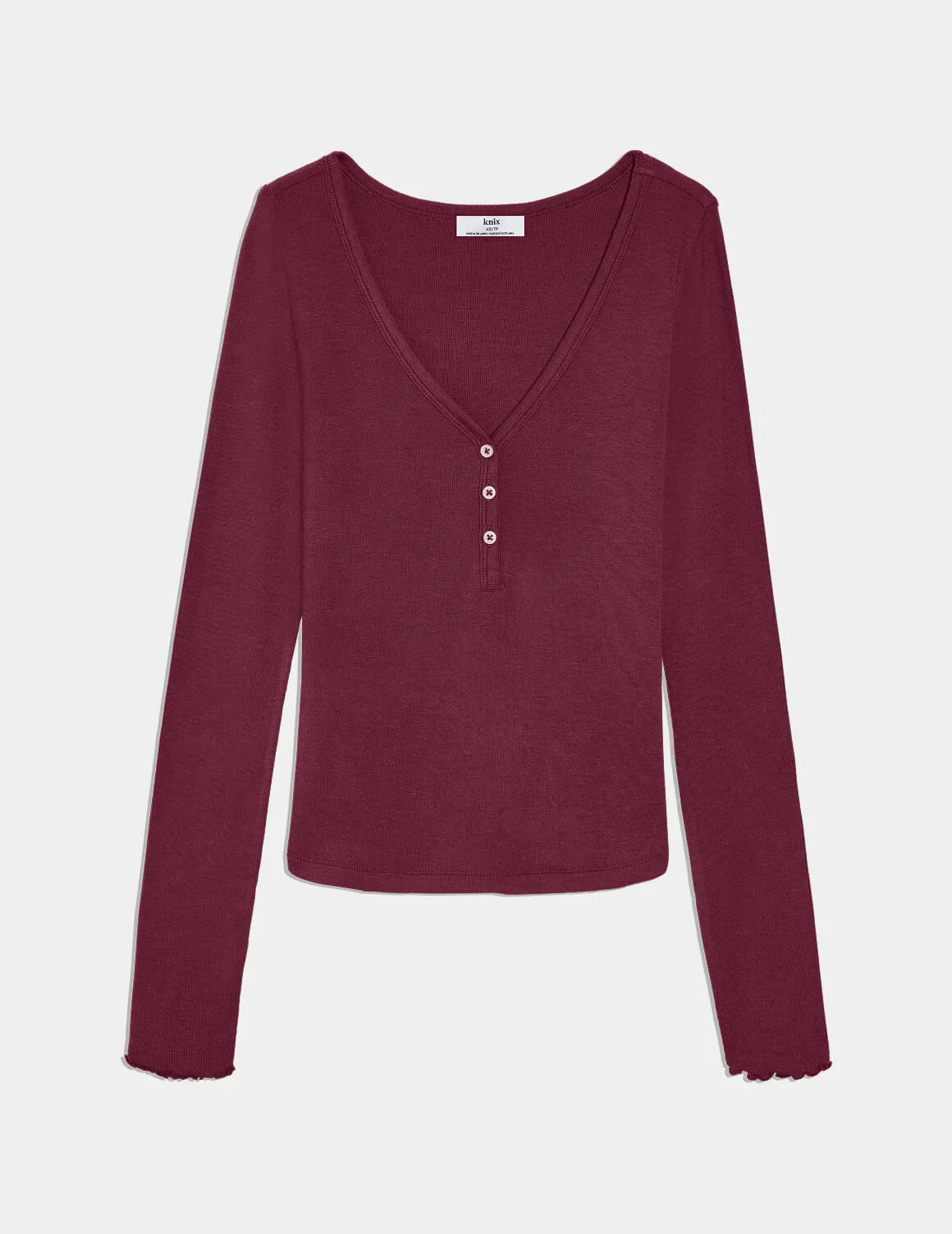 Modal Rib Long Sleeve Henley