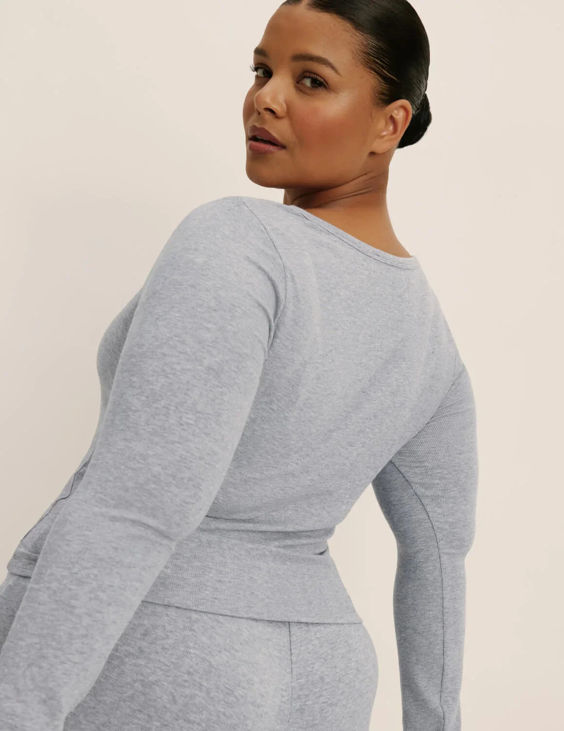 Modal Rib Long Sleeve Henley - Last Call