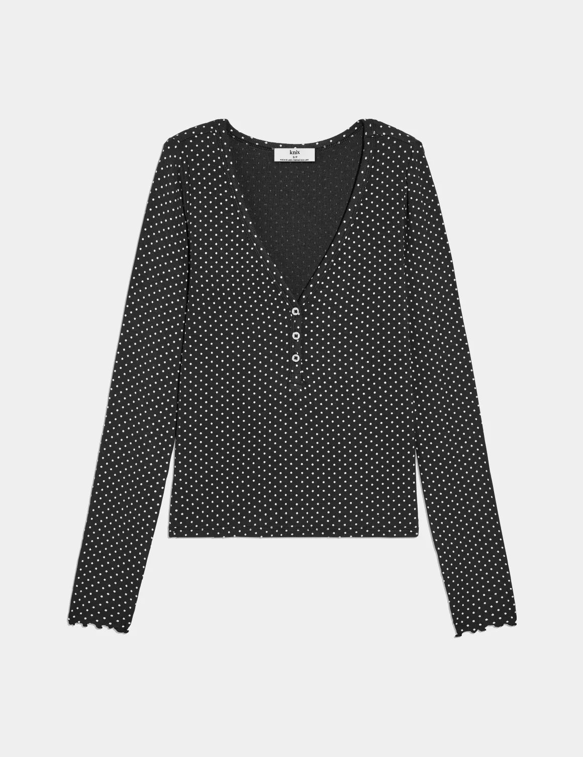 Modal Rib Long Sleeve Henley - Last Call