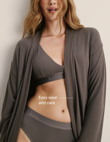 Modal Rib Robe - Last Call