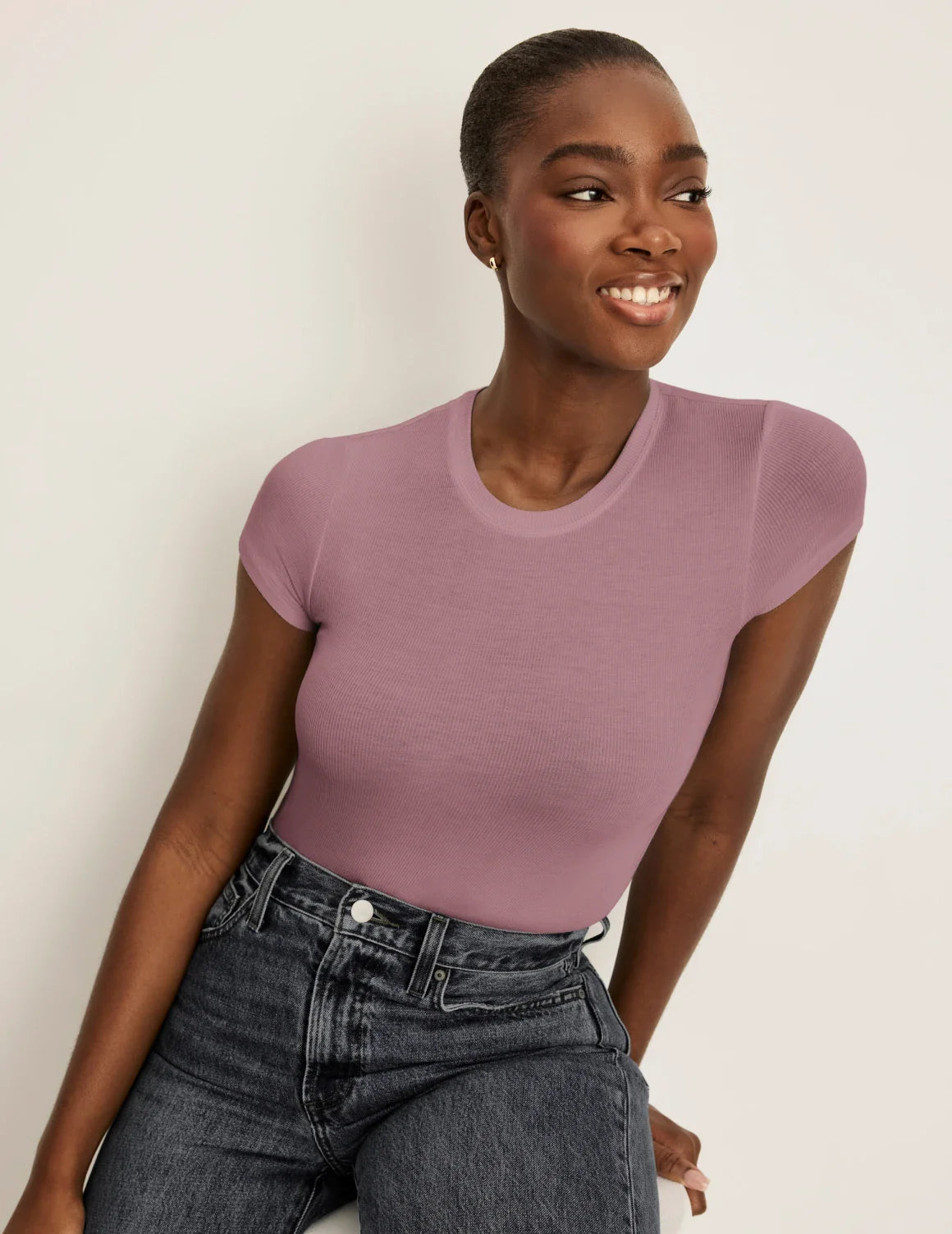 Modal Rib T-Shirt - Last Call