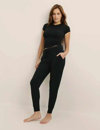 Modal Rib Tee (Black)