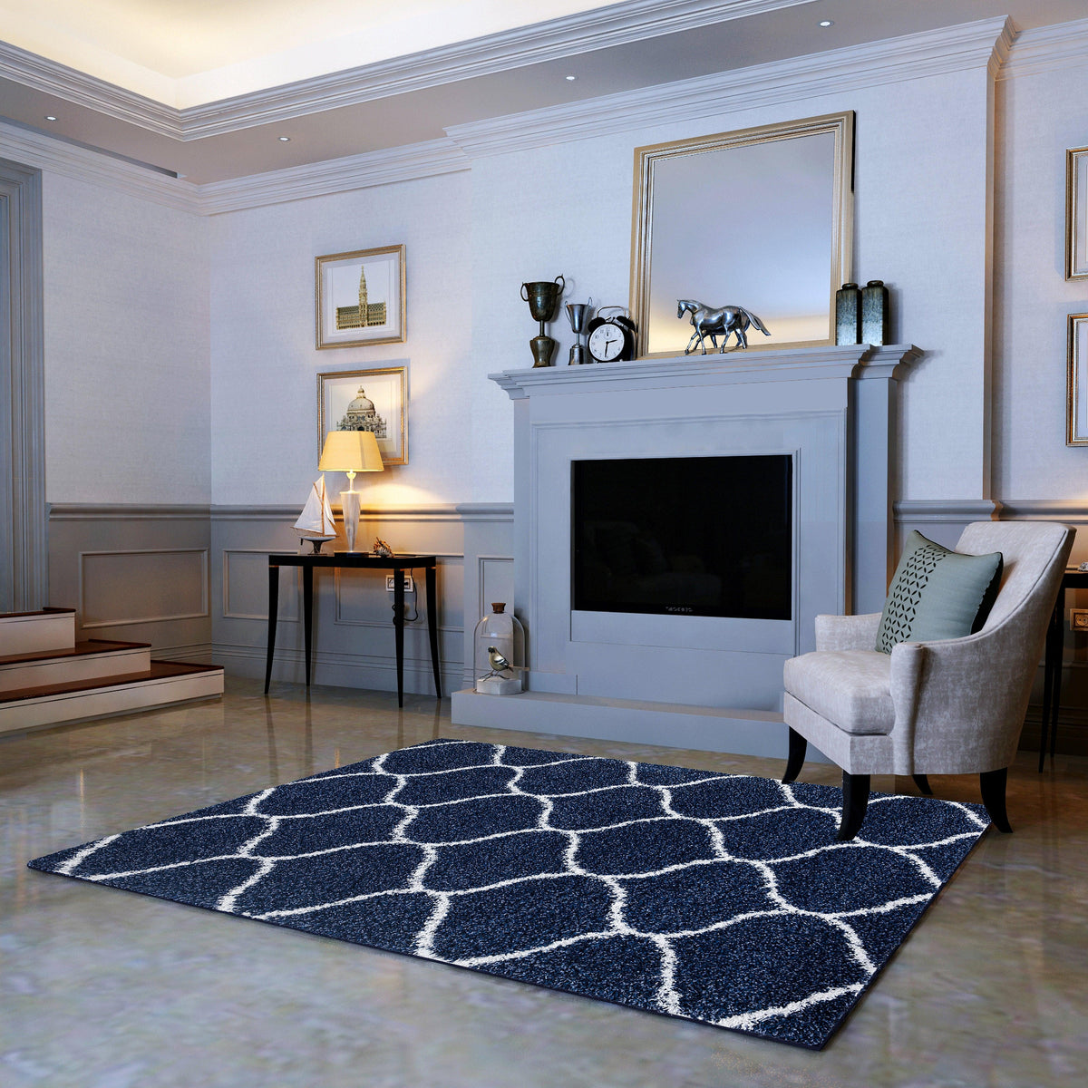 Elegant Comfort 5' x 7' -  8' x 10' Rectangle Shaggy Area Rug