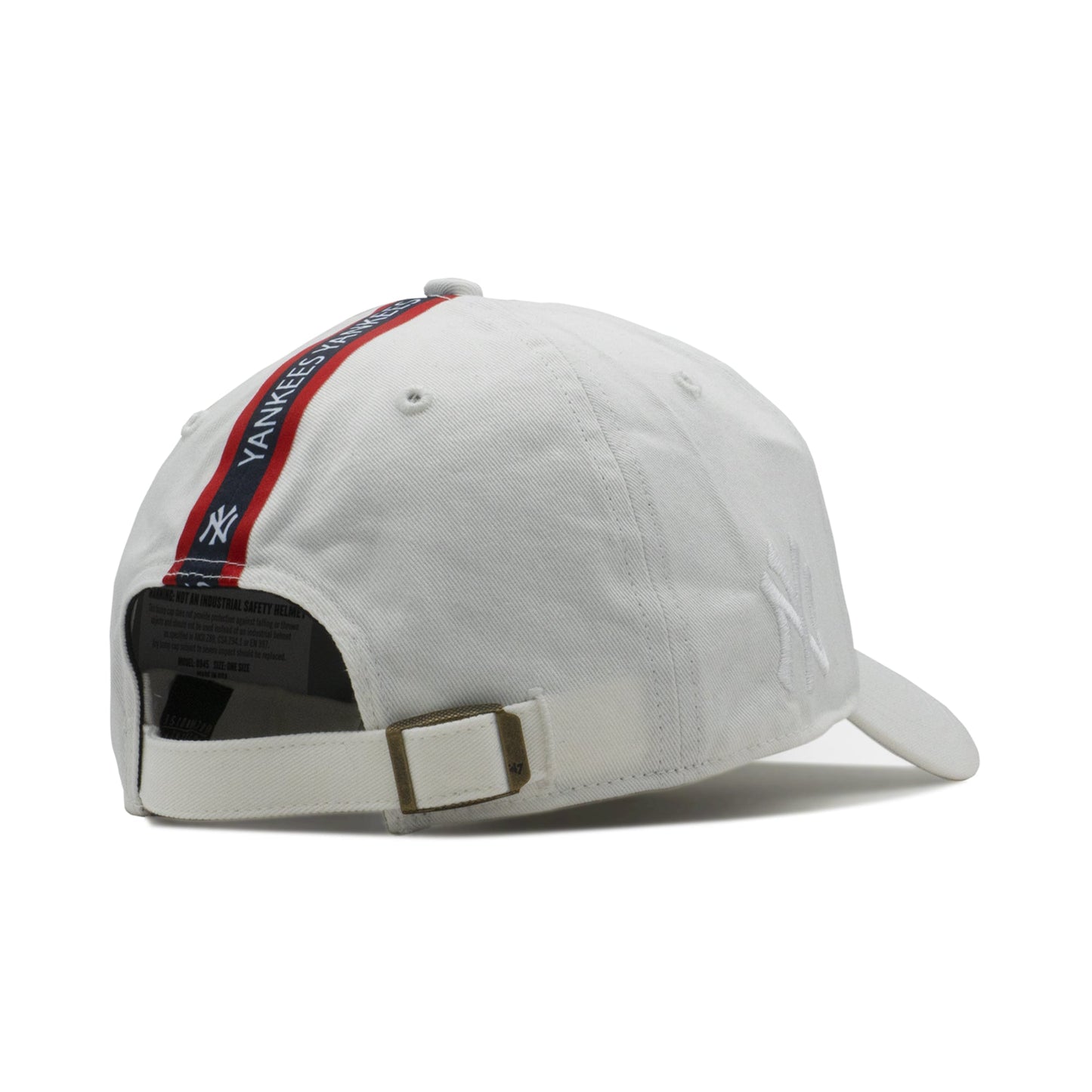47 Brand Men's Ny Yankees Triple Stripe Clean Up Strapback Cap