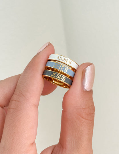 Elevated Faith Names of God Enamel Ring Set