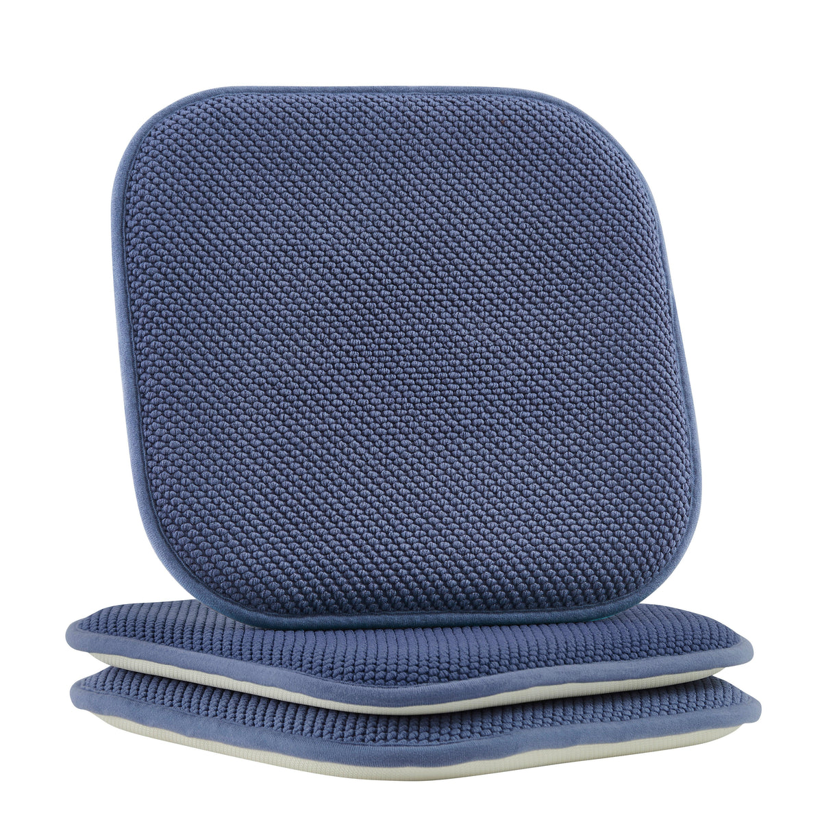 Elegant Comfort 2 Pack Textured Chair Cushion Covers - Skid-Proof Rubber Backing