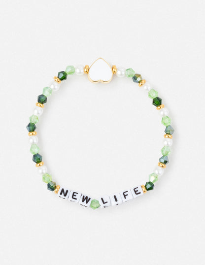 Elevated Faith New Life Letter Bracelet
