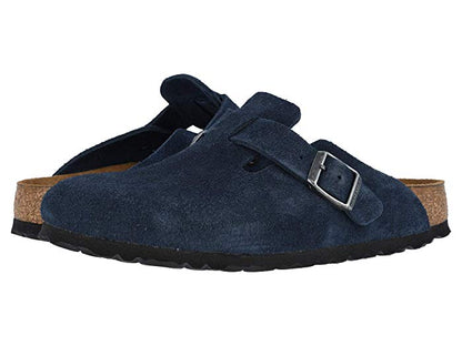 Birkenstock Boston Soft Footbed Suede Leather Clogs