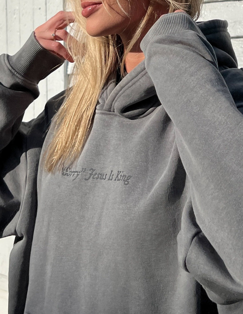 Elevated Faith Not Sorry Jesus Is King Unisex Hoodie