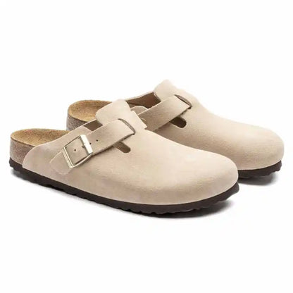 Birkenstock Boston Soft Footbed Suede Leather Clogs