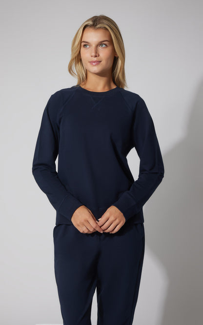 90 Degree by Reflex Terry Everyday Raglan Pullover Sweatshirt