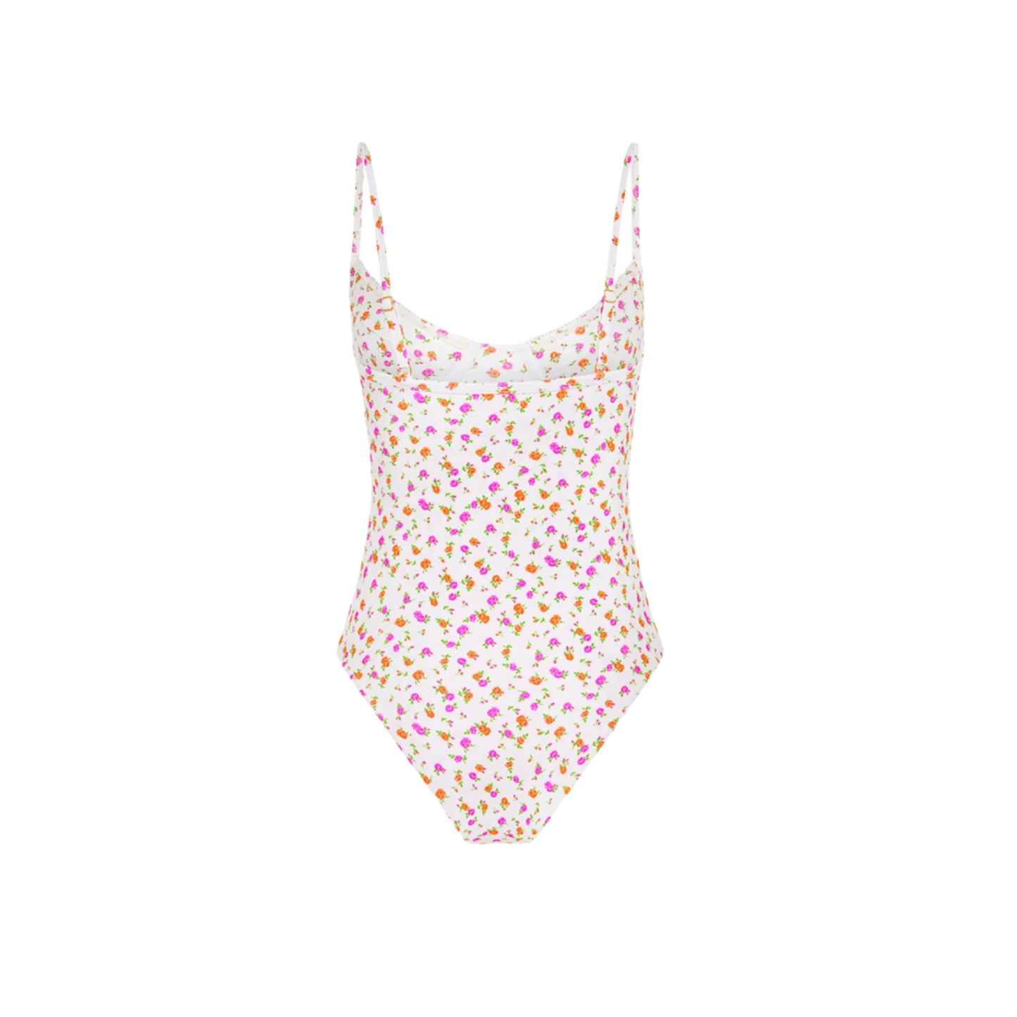 Kulani Kinis Double Ruffle Underwire Cheeky One Piece - Rosie Posie - FINAL SALE