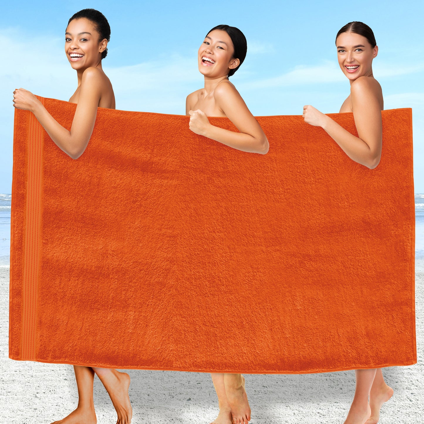 Elegant Comfort 1 Piece Premium Turkish Cotton Oversized Bath Sheet Towel 40 x 80 Inch
