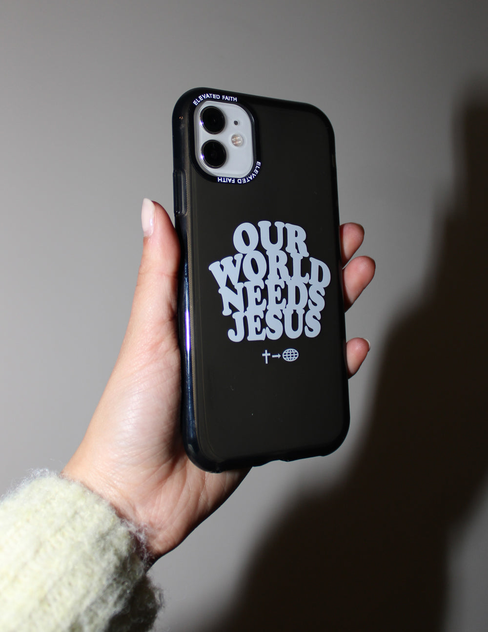 Elevated Faith Our World Needs Jesus Phone Case