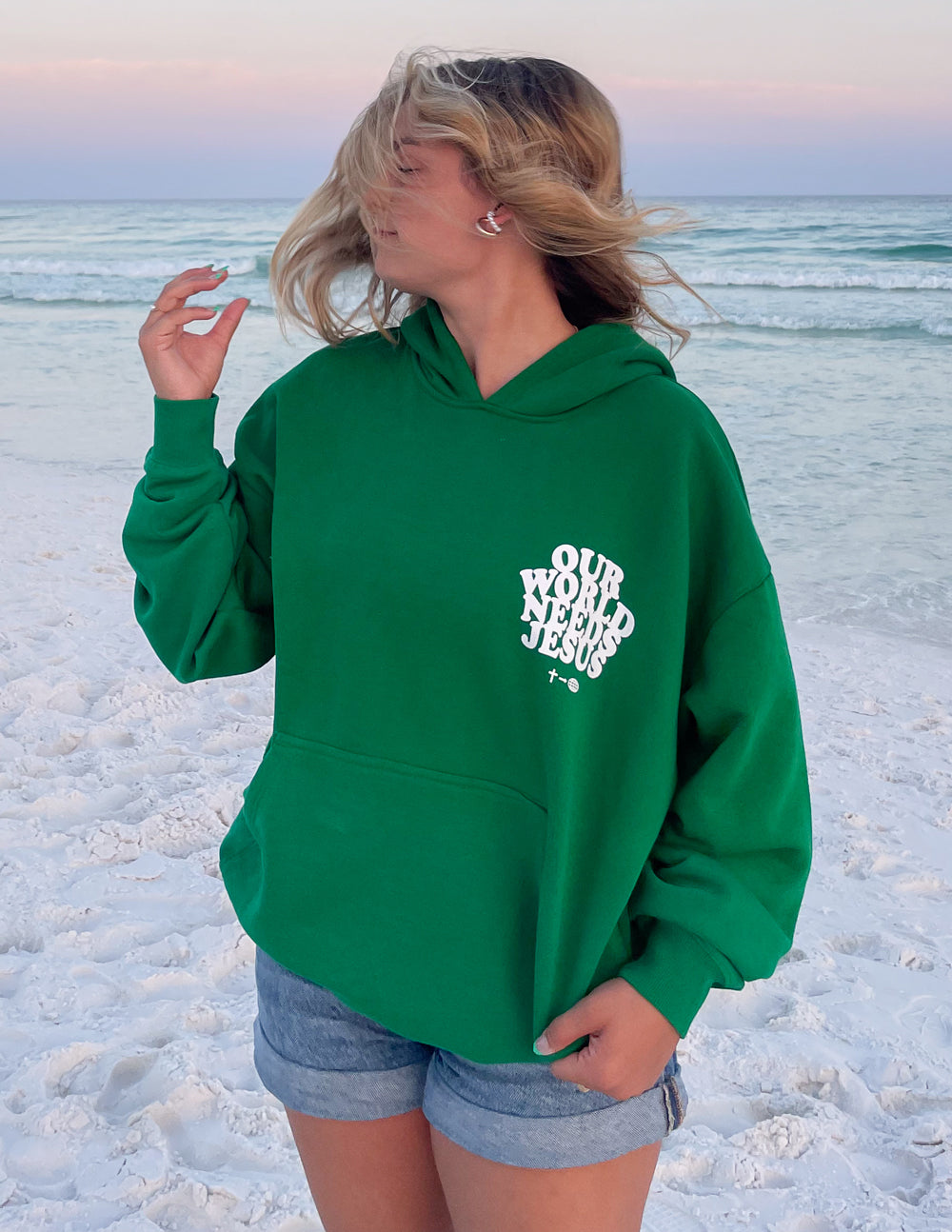 Elevated Faith Our World Needs Jesus Unisex Hoodie