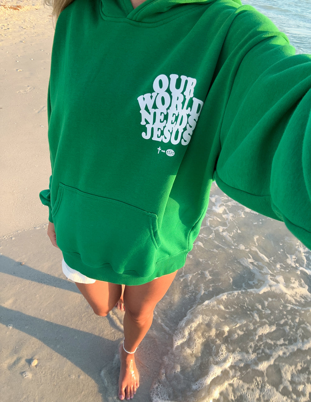 Elevated Faith Our World Needs Jesus Unisex Hoodie