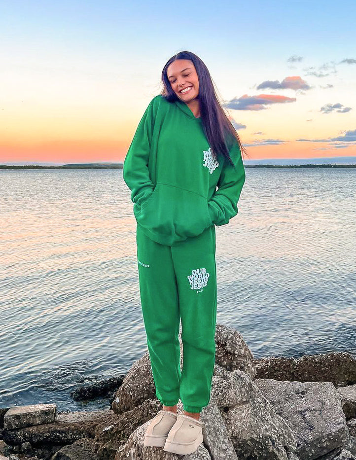 Elevated Faith Our World Needs Jesus Unisex Sweatpant