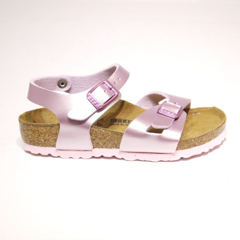 Birkenstock Rio Kids Birko-Flor Electric Metallic Lilac